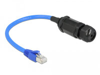 DELOCK Kabel RJ45 Stecker zu RJ45 Buchse Cat.6 Wasserdicht