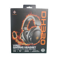 Deltaco Headset Gaming Proteinleder,3,5-mm-Anschluss schwarz
