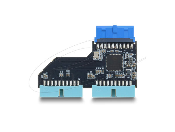 DELOCK USB 5 Gbps Hub 20 Pin Pfostenbuchse zu 2 x USB 5 Gbps