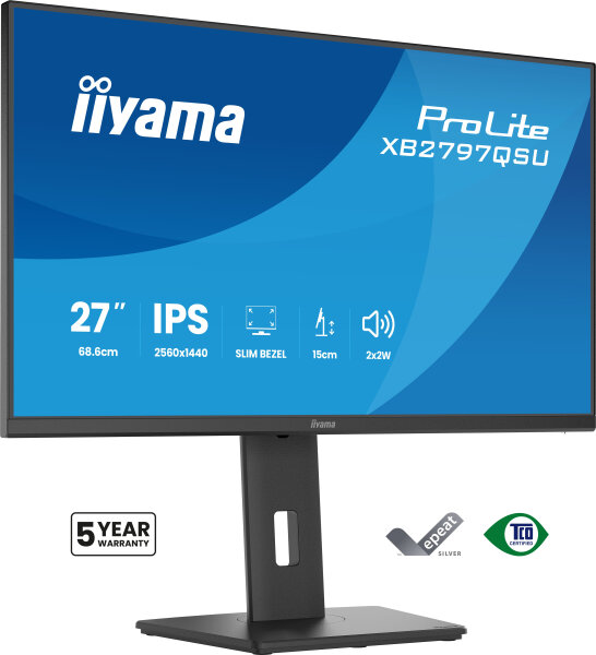 IIYAMA 68.6cm (27")   XB2797QSU-B1 16:9 2xHDMI+DP+2xUSB-C