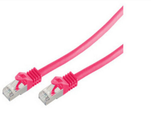 Shiverpeaks RJ45 Patchkabel S/FTP, Cat7 LSZH 0,5m magenta