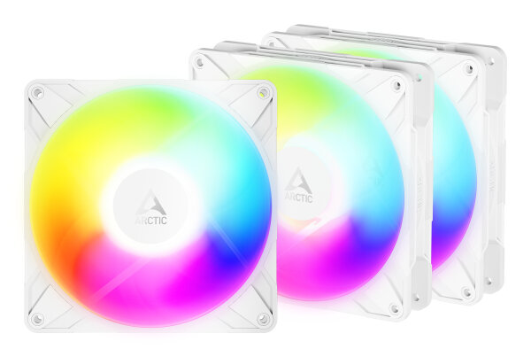 Arctic P14 Pro Reverse A-RGB 140mm white 3er Pack Lüfter Set 3 Stück weiß