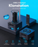 GRAUGEAR Docking Station 4.0 für M.2 NVMe/NGFF SSD...