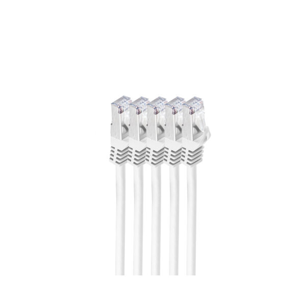 Shiverpeaks RJ45 Patchkabel S/FTP, Cat7 VE5, 1m weiß