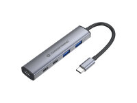 CONCEPTRONIC  4-1 Dock USB-C->2xUSB-C/2xUSB-A/100WPD      gr