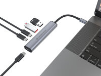 CONCEPTRONIC  4-1 Dock USB-C->2xUSB-C/2xUSB-A/100WPD      gr