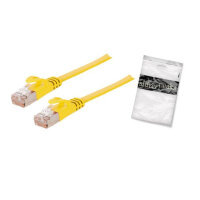 Shiverpeaks RJ45 Patchkabel flach, CAT7 Roh, slim, 7,5m gelb