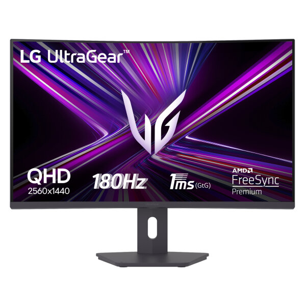 81.28cm (32") LG UltraGear G 32G600A-B QHD VA WQHD Gaming Monitor 180Hz HDR10 Curved