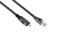 Good Connections Ethernet-Kabel USB-C RJ45, anthrazit, 5,0m