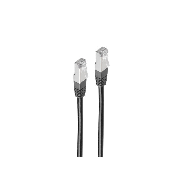Shiverpeaks Patchkabel Cat6, S/FTP,LZSH, schwarz 2m