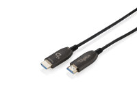 DIGITUS HDMI AOC Hybrid Glasfaserkabel UHD 8K 100m   schwarz