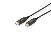 DIGITUS HDMI AOC Hybrid Glasfaserkabel UHD 8K 80m    schwarz