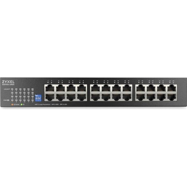 Zyxel GS1100-24ES 24-Port Gigabit Unmanaged Switch,DIP-Sekto