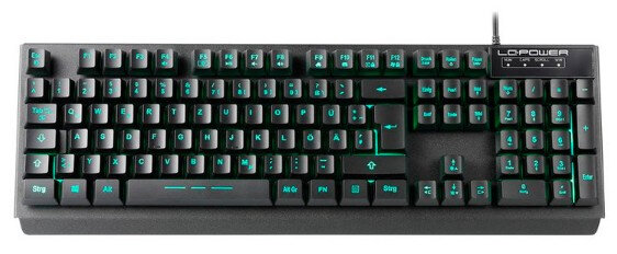 LC-Power RGB Black  Rubber Dome Anti-Ghosting USB Gaming Tastatur