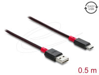 DELOCK EASY-USB 2.0 Kabel Typ-A St > Typ-C St 0,5m...