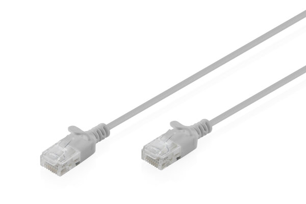DIGITUS Patchkabel CAT 6 U-UTP Slim 0,3m Grau