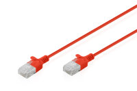 DIGITUS Patchkabel CAT 6 U-UTP Slim 1,5m Rot
