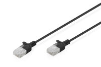 DIGITUS Patchkabel CAT 6 U-UTP Slim 2m Schwarz
