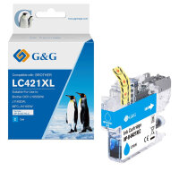 G&G Tinte komp. mit Brother LC421XLC Patr.(500...