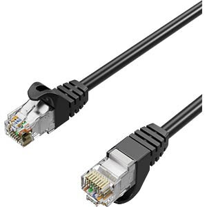 Shiverpeaks RJ45 Patchkabel S/FTP Cat7, PUR, schwarz 7m