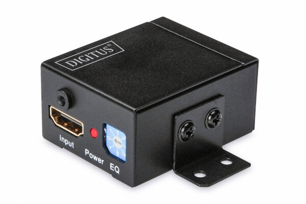 DIGITUS HDMI-Repeater m.Wandbefestigung bis 35m 225MHz schw