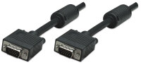 MANHATTAN SVGA Kabel HD15 St/St 15.0m  Ferritkern   schwarz