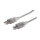 MANHATTAN USB Kabel A -> B St/St  1.80m silber