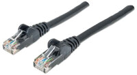 INTELLINET Patchkabel RJ45 U/UTP Cat6 0.50m Hebelschutz schw