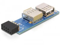 USB Adapter Delock Pinheader -> 2x A Bu/Bu re/li