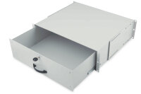 DIGITUS Schublade 3HE 483mm          grau abschließbar
