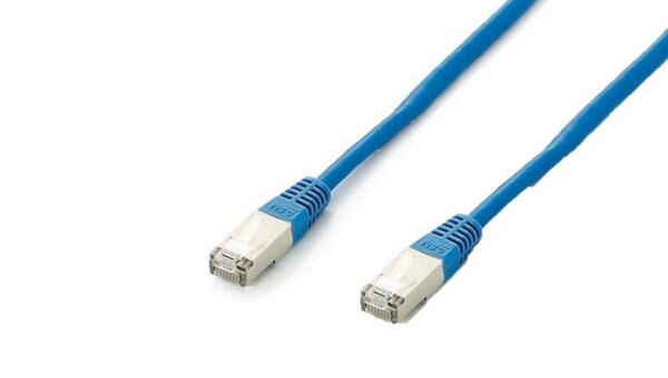 Equip Patchkabel Cat6A Plat.S/FTP 2xRJ45  3.00m    blau LSZH Polybeutel