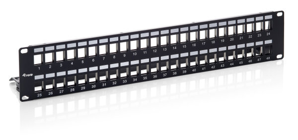 Equip 19" Patchpanel 48xKeystones  FTP 2U  LSA/110   RAL9005
