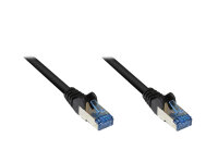 GC S/FTP CAT6A 25cm SCHWARZ