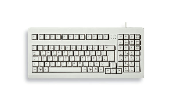 CHERRY MX1800 Tastatur Wired DE MX schwarz TKL 96% hellgrau