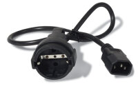 APC Stromkabel C14->CEE 7/7 Schuko      St/Bu  0.60m...