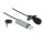 DeLOCK USB Krawatten Lavalier Mikrofon Omnidirektional 24 Bit / 192 kHz mit Clip und 3,5 mm Stereoklinken-Kopfhöreranschluss