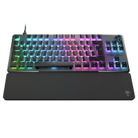 Turtle Beach Vulcan II TKL Pro - Magnetisch-mechanische RGB-Gaming-Tastatur, Analoge Halleffekt-Schalter, Medientasten, Handballenauflage, Aluminium-Abdeckplatte - DE Layout