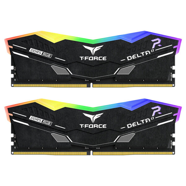 DDR5 32GB KIT 2x16GB PC 6000 Team T-Force Delta RGB CL30 FF7D532G6000HC30DC01 schwarz