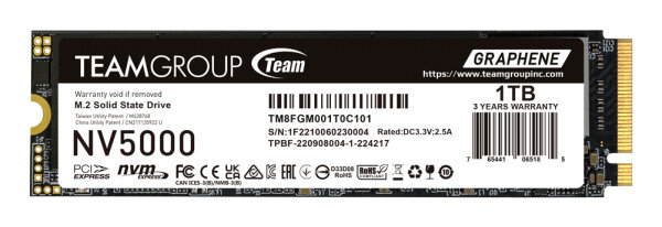 SSD Teamgroup 500GB NV5000 TM8FGM500G0C101 PCIe M.2  PCIe 4.0 x4