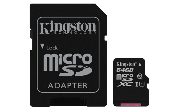 64GB Kingston Canvas microSDXC