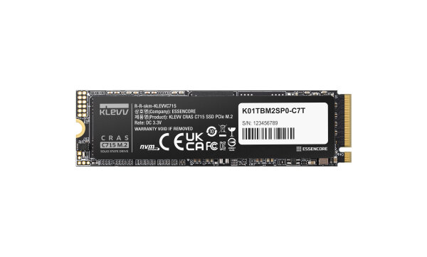512 GB SSD KLEVV C715 M.2 NVMe Gen3 x4