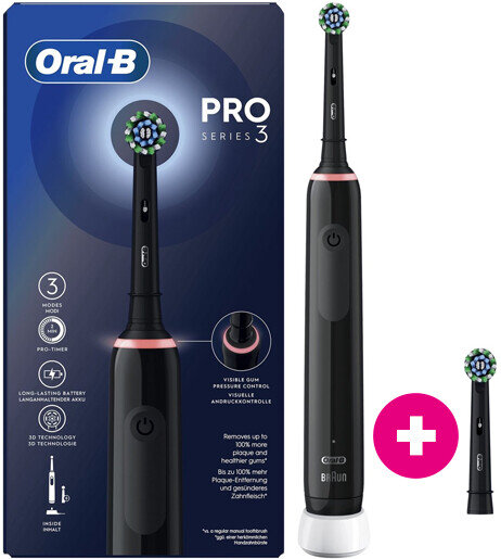 Oral-B Pro 3 3000 Cross Action Black Edition El. Zahnbürste