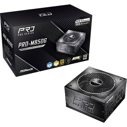 ASROCK PRO-M850G 850W Netzteil 80+ Gold ATX 3.1 retail