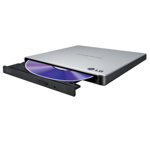 Hitachi-LG GP57EB40 DVD+RW Slim Portable DVD-Brenner USB 2.0 silber