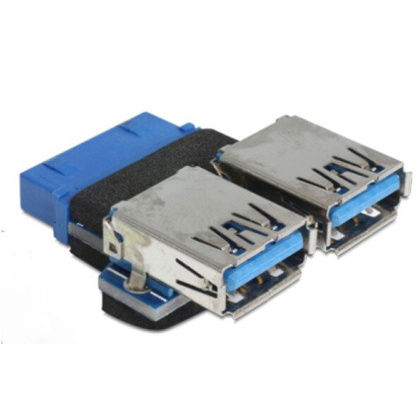 DELOCK USB3.0 Adapter Pinheader -> 2x A Bu/Bu nebeneinand
