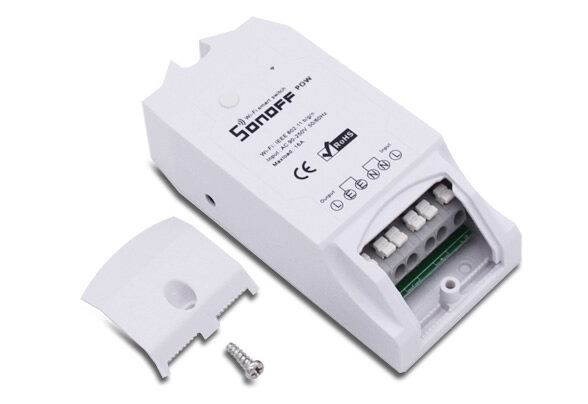 Sonoff Pow 1-Kanal Schaltaktor fernbedienbarer Schalter,W-LAN Alexa/Google Home kompatibel