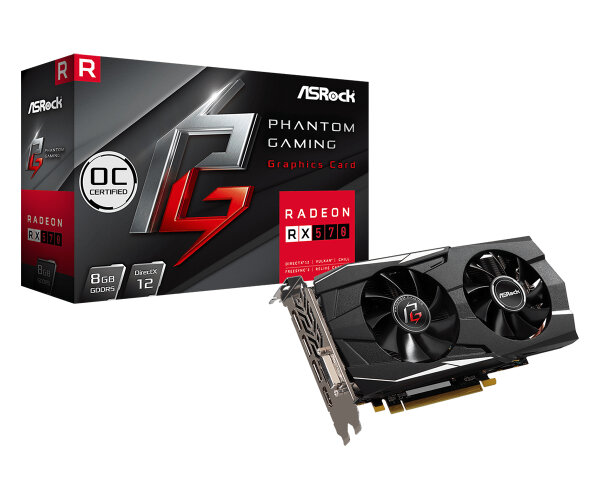8GB ASRock Phantom RX570 8G OC