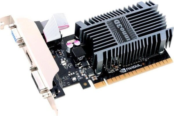 2GB Inno3D NVIDIA GeForce GT 710 Silent DDR3 Passiv Kühlung lautlos