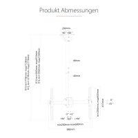 StarTech Deckenhalter 32-70"