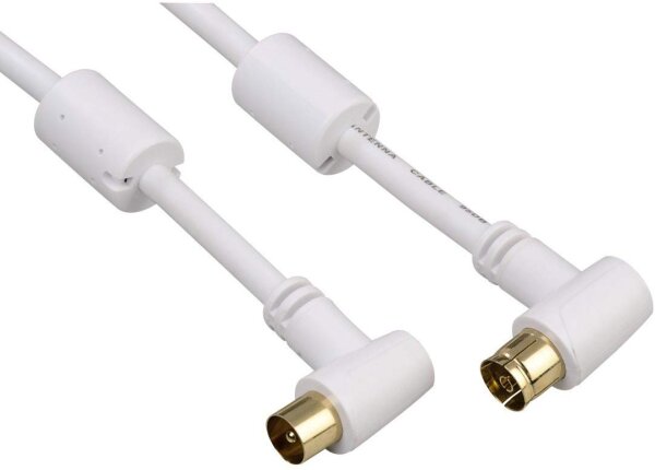 Hama Antennen-Kabel 5m weiss